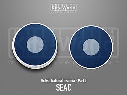 Kitsworld SAV Sticker - British National Insignia -  SEAC W:100mm x H:100mm 